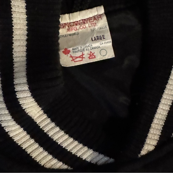 Snowear Black White Leather Sleeves Vintage RC Cola Varsity Letterman Jacket - Picture 4 of 6